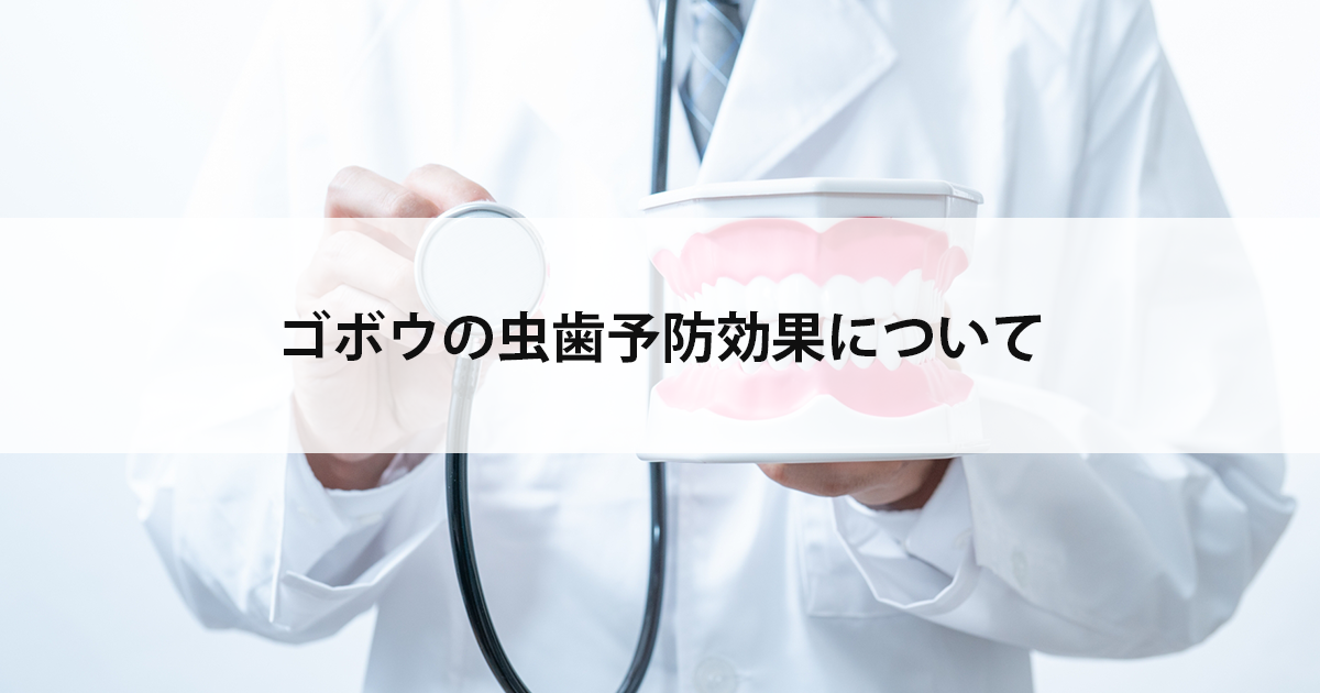 【新潟市中央区新潟駅の歯医者・予防歯科】ゴボウの虫歯予防効果について